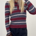 maglia in costina modello polo scarlet